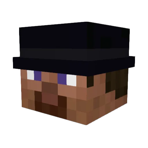 AutoDefenseV3 Minecraft avatar head, 3D render