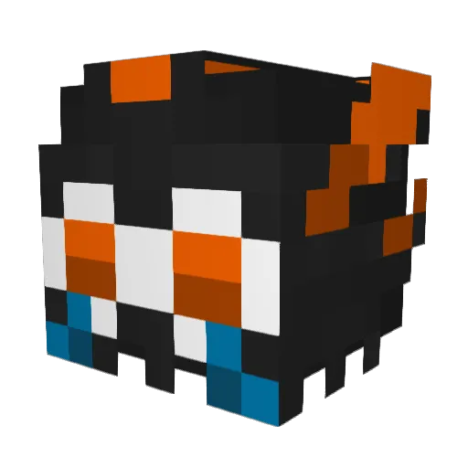 AutoGG Minecraft avatar head, 3D render
