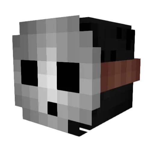 AutoGameplays Minecraft avatar head, 3D render
