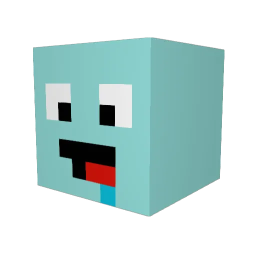 AutoHarvestingBo Minecraft avatar head, 3D render