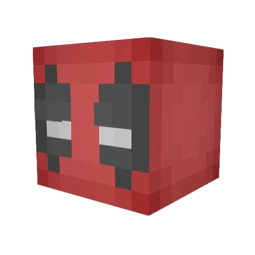 AutoHax Minecraft avatar head, 3D render