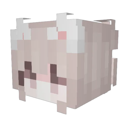 AutoNW Minecraft avatar head, 3D render