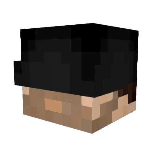 AutoPotter Minecraft avatar head, 3D render