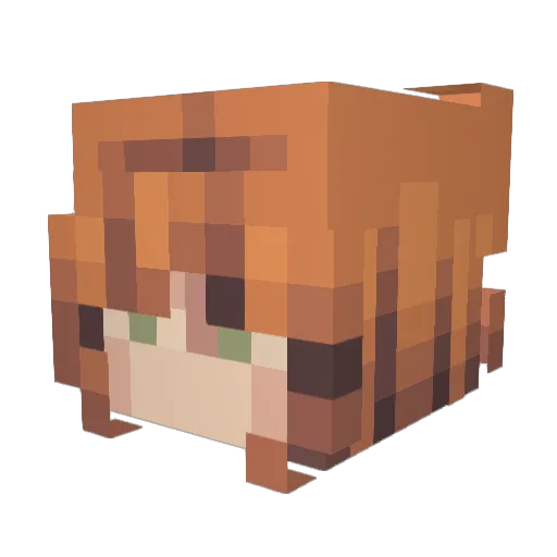 AutoR2dd Minecraft avatar head, 3D render