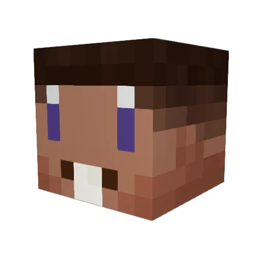 AutoSkin Minecraft avatar head, 3D render