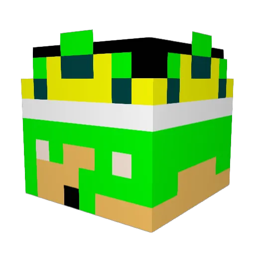 AutoZone57 Minecraft avatar head, 3D render