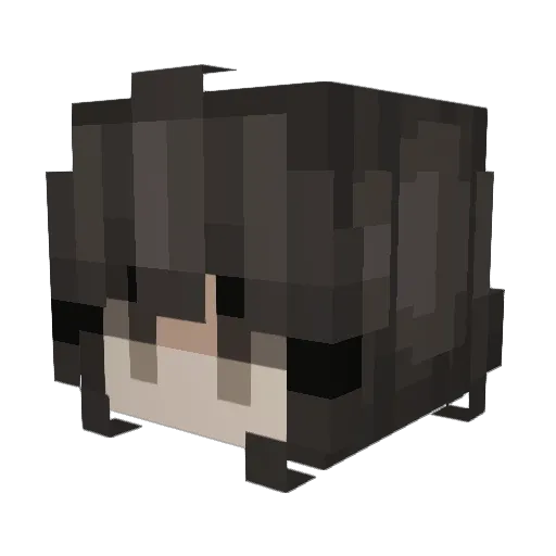Auto_86 Minecraft avatar head, 3D render