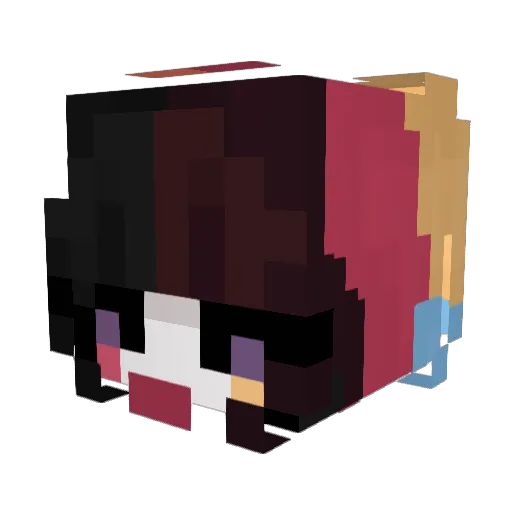 Auto_Creature1 Minecraft avatar head, 3D render