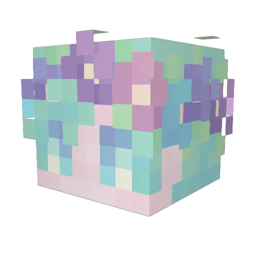 Autoclaive Minecraft avatar head, 3D render
