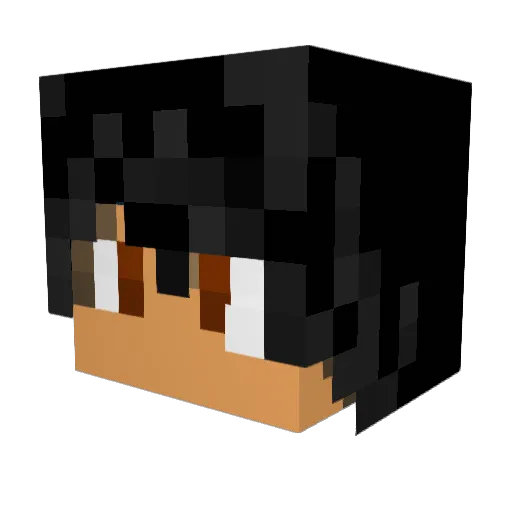 Autogene Minecraft avatar head, 3D render
