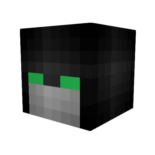Autology Minecraft avatar head, 3D render