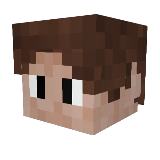 AutomaticDrawing Minecraft avatar head, 3D render