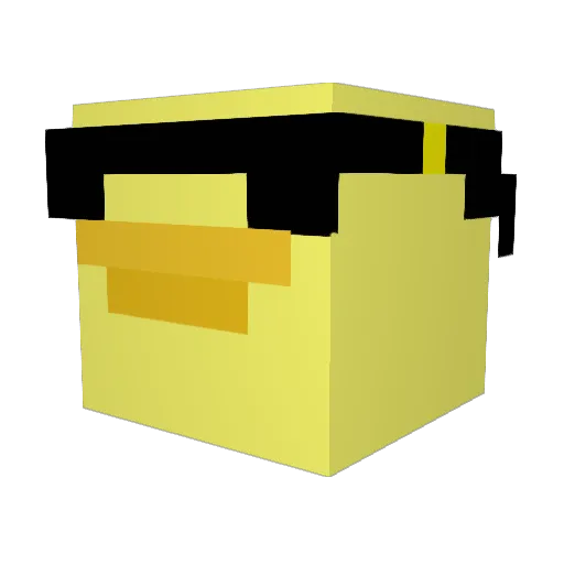 Automatix_8 Minecraft avatar head, 3D render