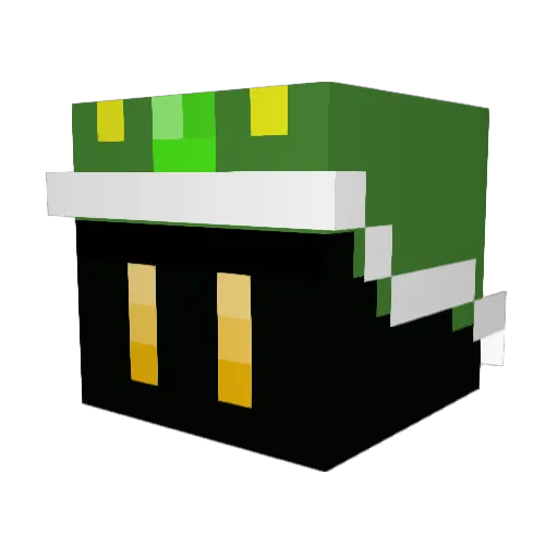 Automxbile Minecraft avatar head, 3D render