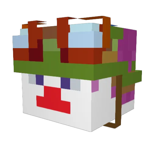 Autone Minecraft avatar head, 3D render