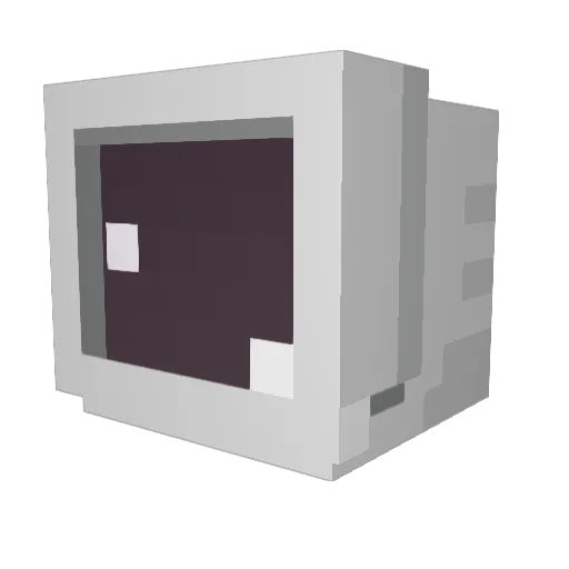Autoran Minecraft avatar head, 3D render