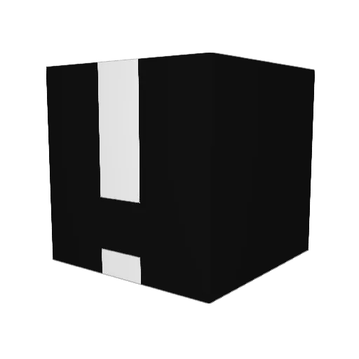 Autoroutee Minecraft avatar head, 3D render