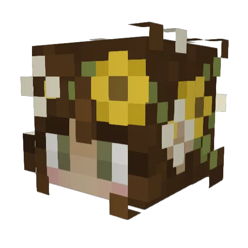 Autumn1132 Minecraft avatar head, 3D render