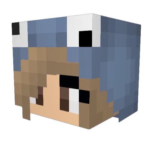 Autumn221 Minecraft avatar head, 3D render