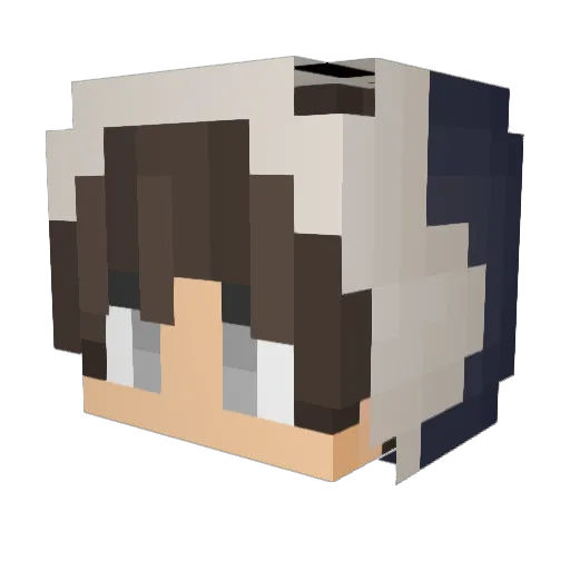 Autumn707 Minecraft avatar head, 3D render