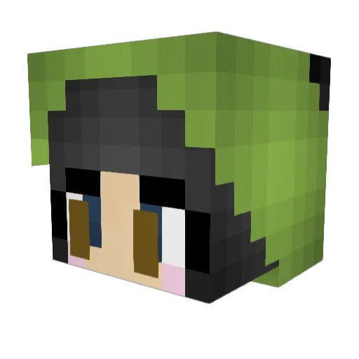 AutumnColors84 Minecraft avatar head, 3D render