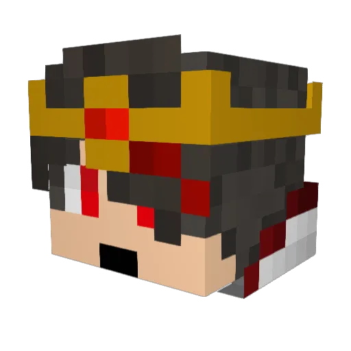 AutumnGraham Minecraft avatar head, 3D render