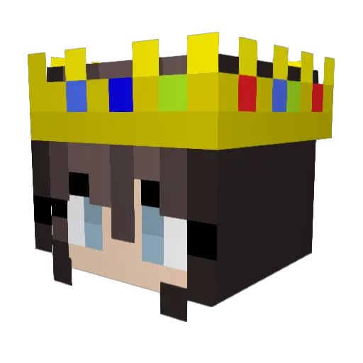 AutumnLJ3 Minecraft avatar head, 3D render