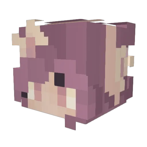 AutumnLeafPixie Minecraft avatar head, 3D render