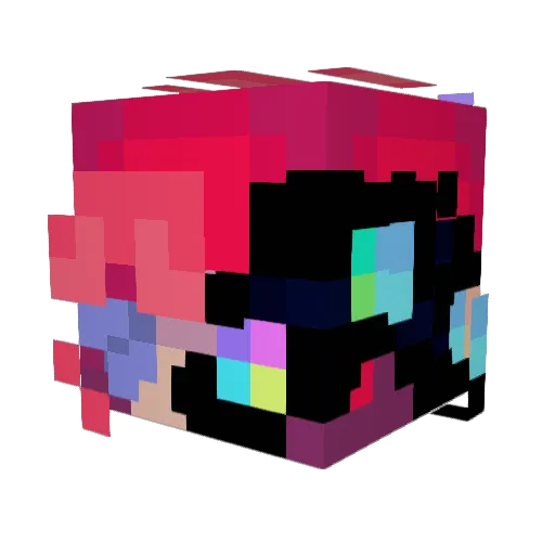 AutumnPoptart Minecraft avatar head, 3D render