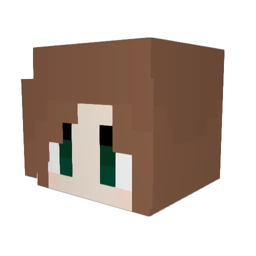 AutumnQuartz Minecraft avatar head, 3D render