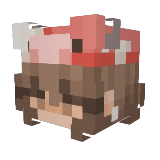 AutumnSquire462 Minecraft avatar head, 3D render