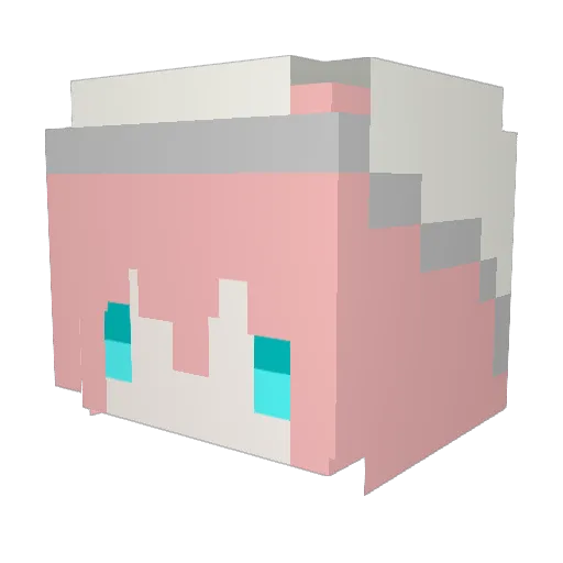 Autumn_Shuo Minecraft avatar head, 3D render