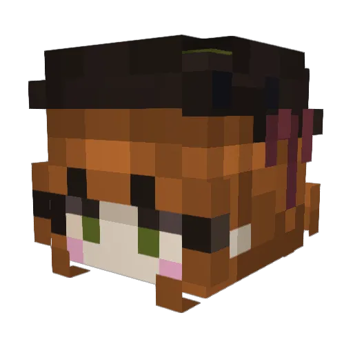 Autumn__4 Minecraft avatar head, 3D render