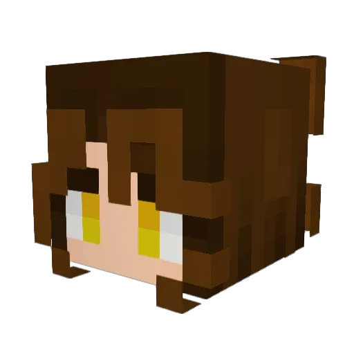 Autumn__Leaves__ Minecraft avatar head, 3D render