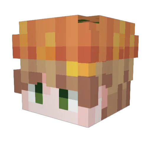 Autumn__maple Minecraft avatar head, 3D render