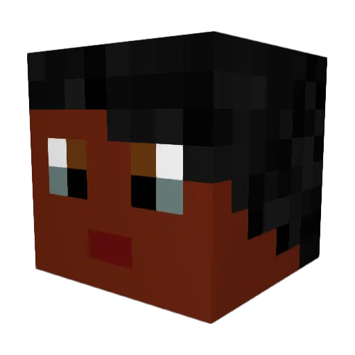 Autumn_best Minecraft avatar head, 3D render