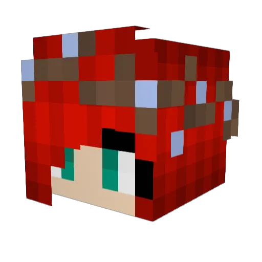 AutumnalRain Minecraft avatar head, 3D render