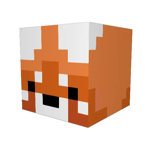 Auvion Minecraft avatar head, 3D render