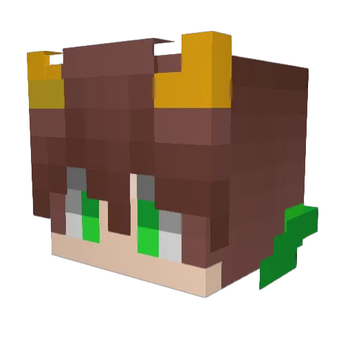 Auxeton Minecraft avatar head, 3D render