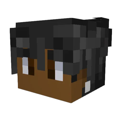 Av309 Minecraft avatar head, 3D render