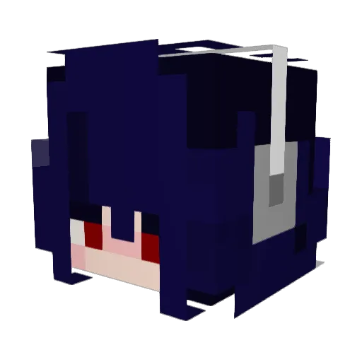 AvAGoosey Minecraft avatar head, 3D render