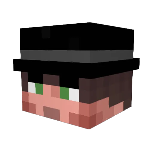 AvExodus Minecraft avatar head, 3D render