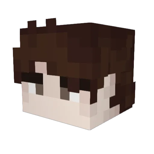 AvLad_ Minecraft avatar head, 3D render