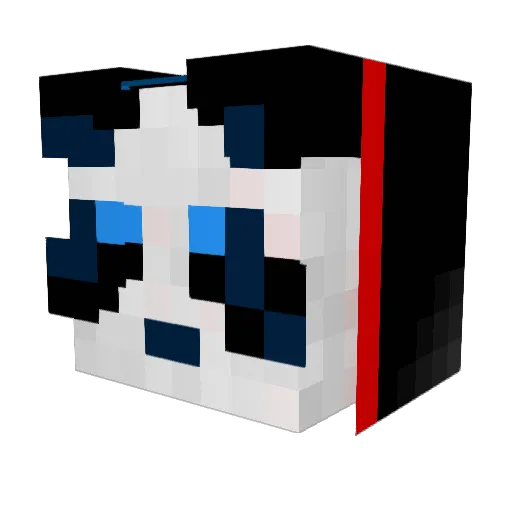 AvRare Minecraft avatar head, 3D render