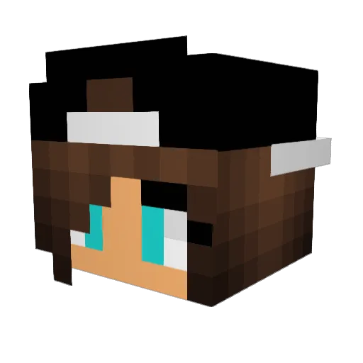 AvaCaroline Minecraft avatar head, 3D render