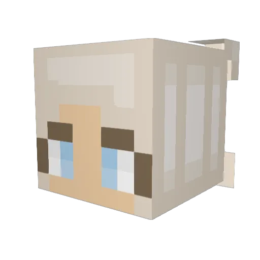 AvaCsernai7 Minecraft avatar head, 3D render