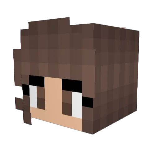 AvaKat22 Minecraft avatar head, 3D render