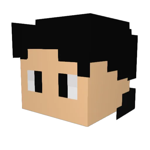 AvaKirby25 Minecraft avatar head, 3D render