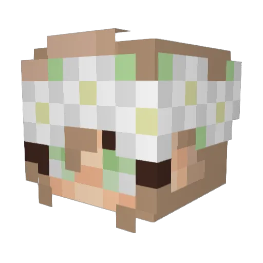 AvaMHorse Minecraft avatar head, 3D render