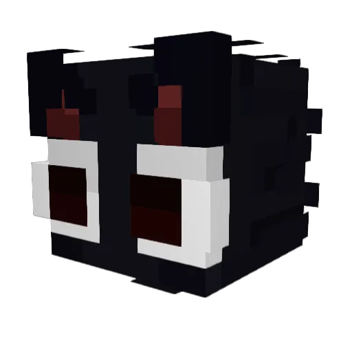 AvaOVA Minecraft avatar head, 3D render